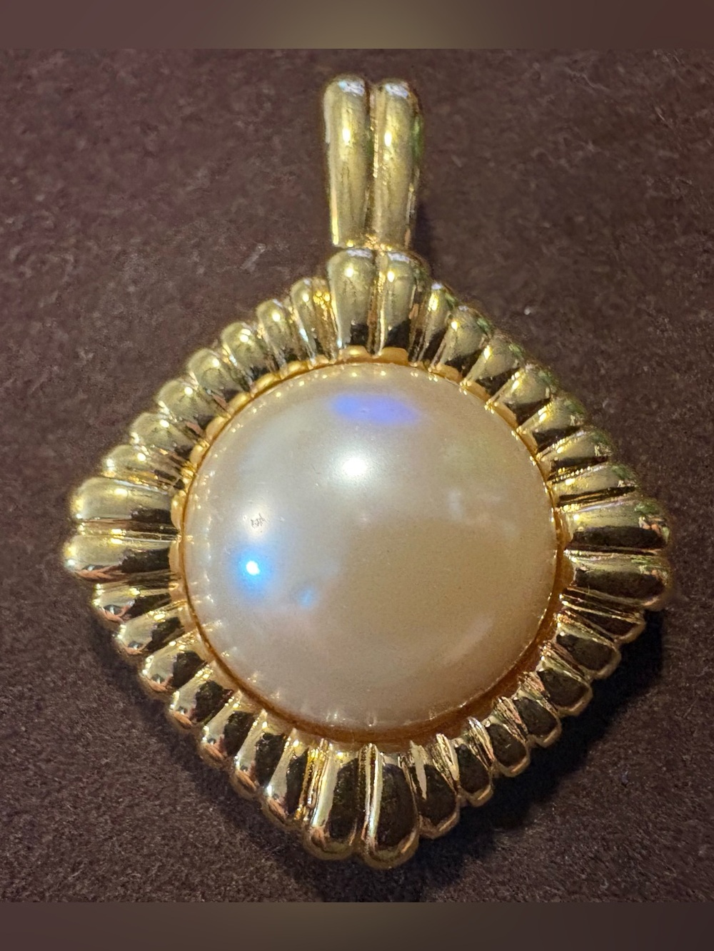 Vintage Kenneth Jay Lane Faux Pearl Pendant